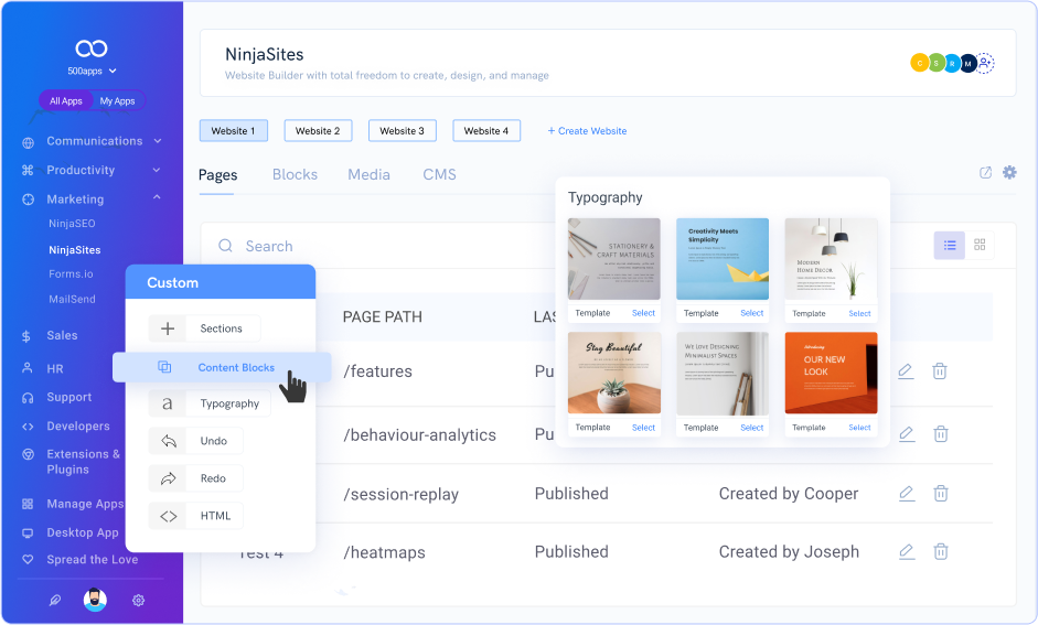What is Drag-And-Drop Website Builder?